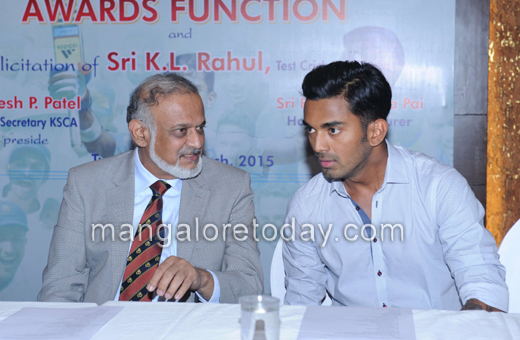 KL Rahul felicitation in Mangaloure